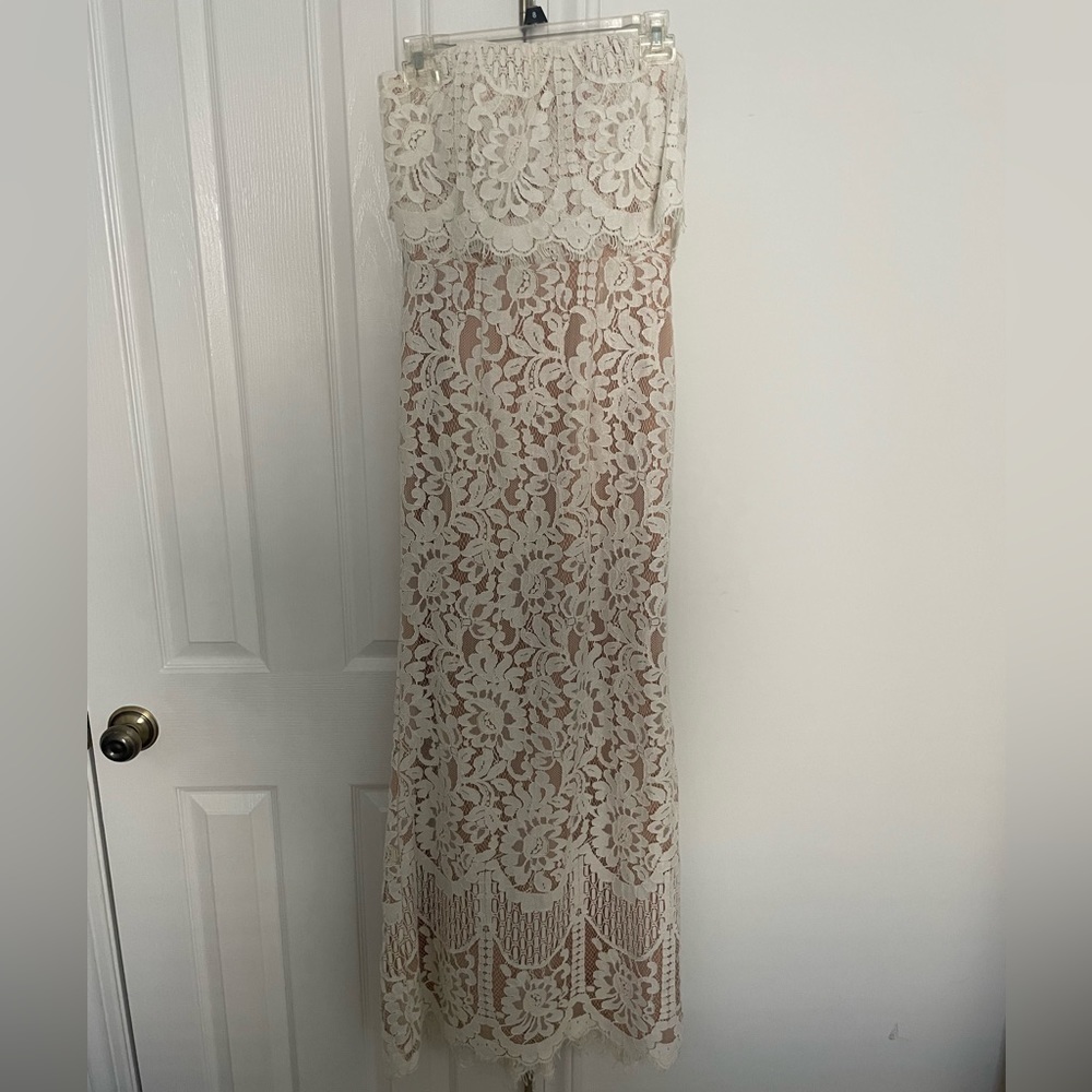 White Lace Maxi Dress
